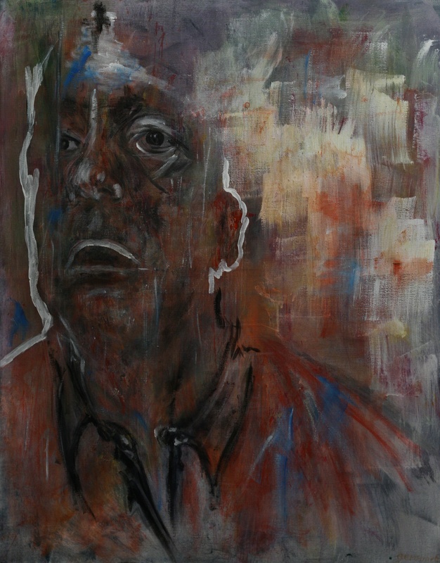 Autoportrait rouge